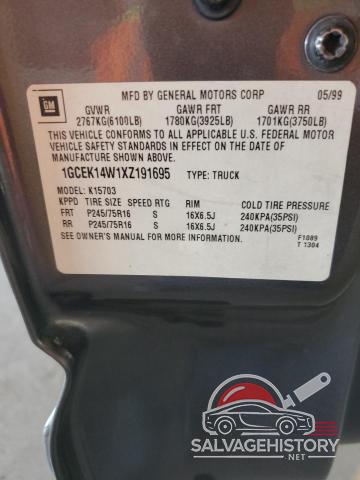 1GCEK14W1XZ191695 1999 CHEVROLET ALL Models photo no. 12
