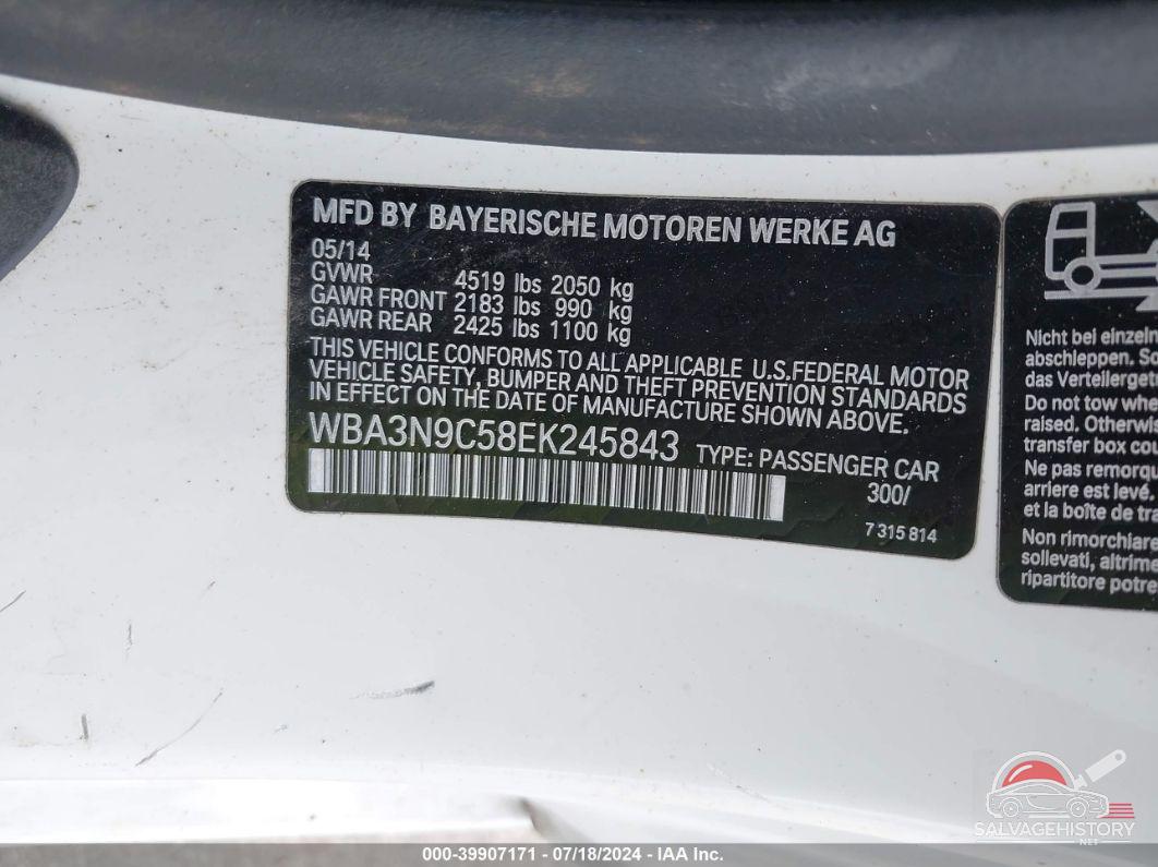 WBA3N9C58EK245843 2014 BMW 428 photo no. 9