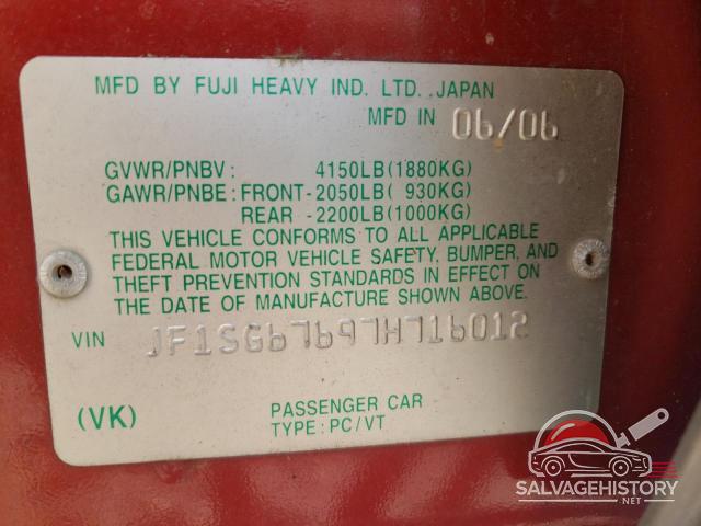 JF1SG67697H716012 2007 SUBARU FORESTER photo no. 13