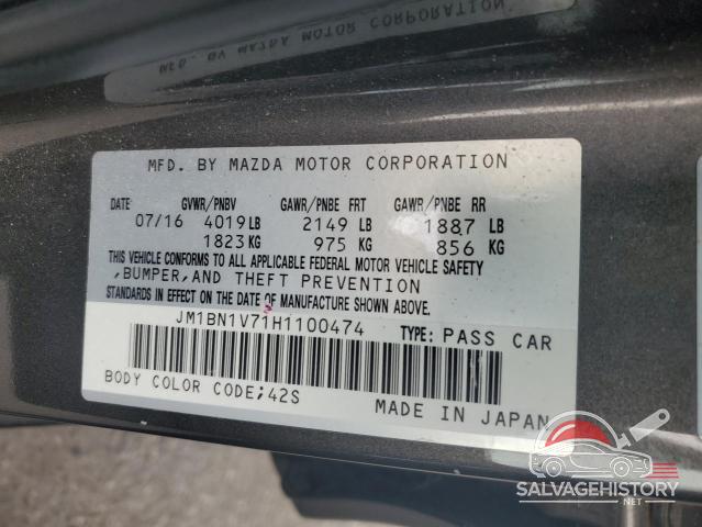 JM1BN1V71H1100474 2017 MAZDA 3 photo no. 13