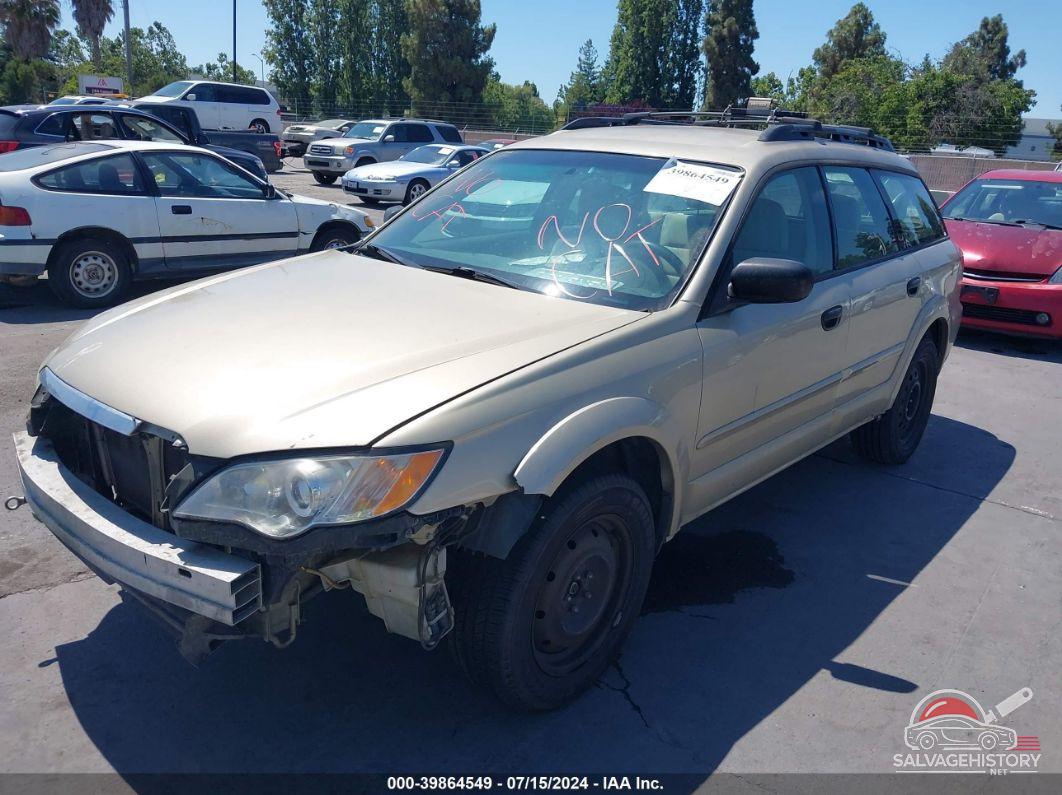 4S4BP60C786331664 2008 SUBARU OUTBACK photo no. 2