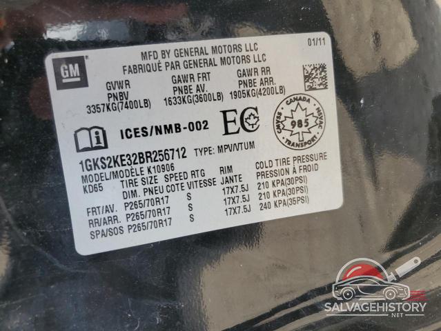 1GKS2KE32BR256712 2011 GMC YUKON photo no. 13