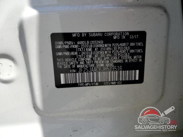 JF2SJAAC6JH523516 2018 SUBARU FORESTER photo no. 13