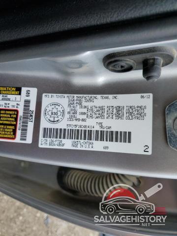 5TFCY5F18CX014114 2012 TOYOTA TUNDRA photo no. 13