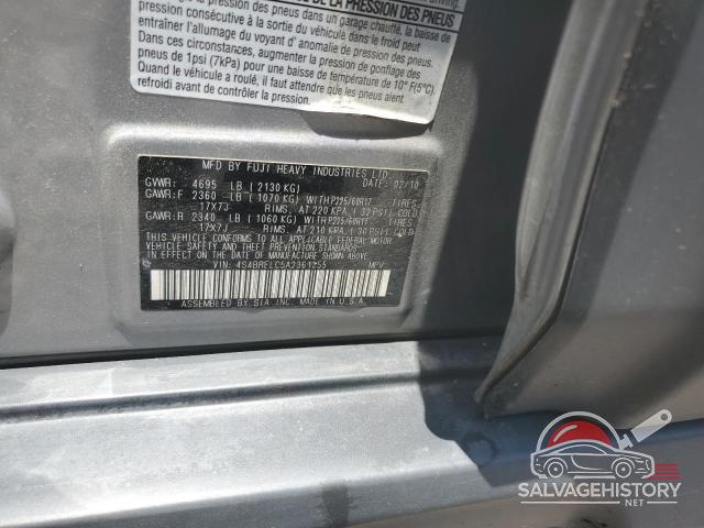 4S4BRELC5A2361355 2010 SUBARU OUTBACK photo no. 13