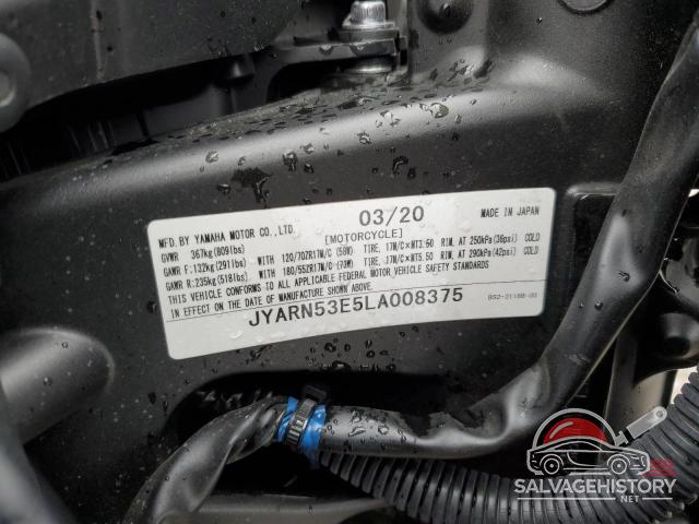 JYARN53E5LA008375 2020 YAMAHA MT09 photo no. 9