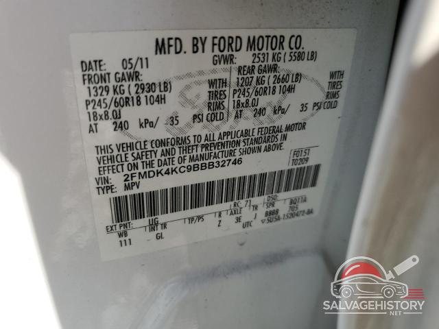2FMDK4KC9BBB32746 2011 FORD EDGE photo no. 13