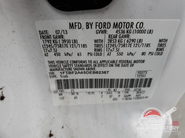 1FTBF2A65DEB82387 2013 FORD F250 photo no. 13