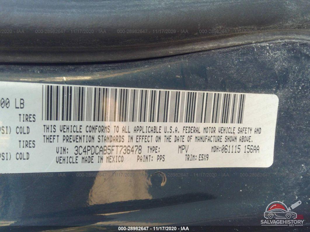 3C4PDCAB5FT736478 2015 DODGE JOURNEY photo no. 9