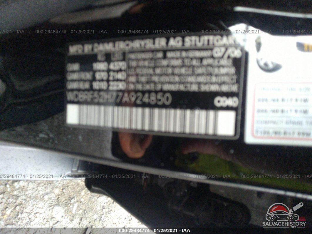 WDBRF52H77A924850 2007 MERCEDES-BENZ C-CLASS photo no. 9