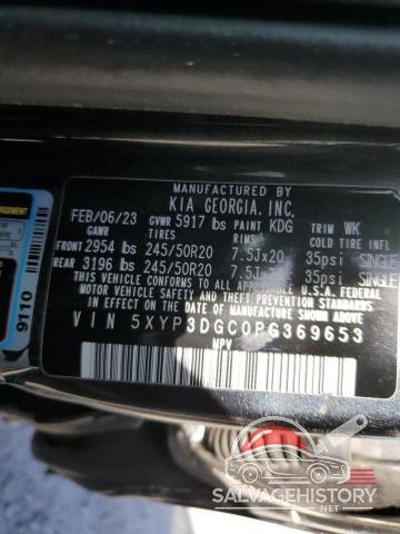 5XYP3DGC0PG369653 2023 KIA TELLURIDE photo no. 13