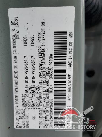 3TMCZ5AN3NM456086 2022 TOYOTA TACOMA photo no. 12