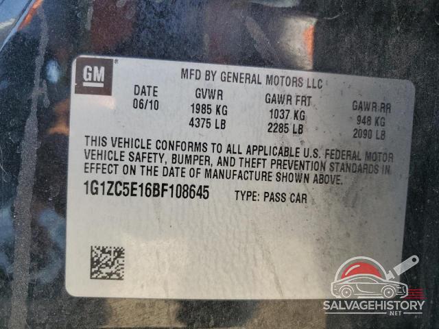 1G1ZC5E16BF108645 2011 CHEVROLET MALIBU photo no. 12