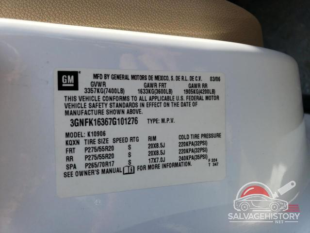 3GNFK16367G101276 2007 CHEVROLET SUBURBAN photo no. 13