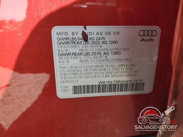 WA1KK78R49A053476 2009 AUDI Q5 photo no. 13