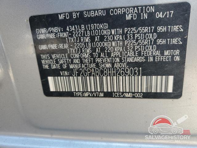 JF2GPABC8HH269031 2017 SUBARU CROSSTREK photo no. 14