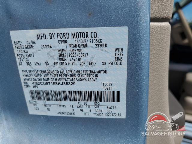 4M2CU97198KJ35329 2008 MERCURY MARINER photo no. 13