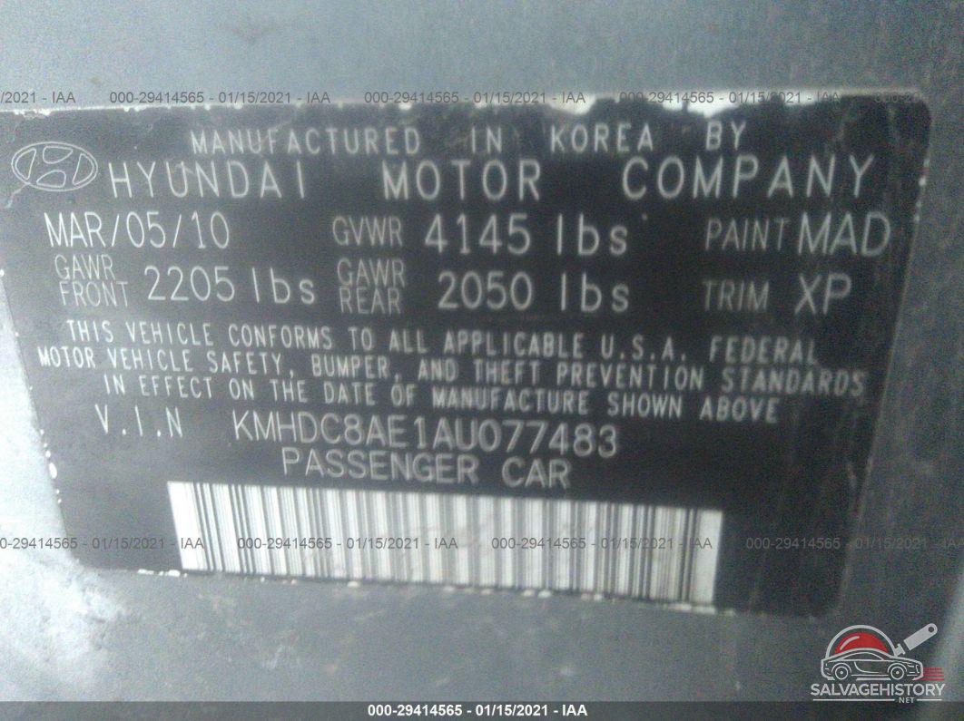 KMHDC8AE1AU077483 2010 HYUNDAI ELANTRA TOURING photo no. 9