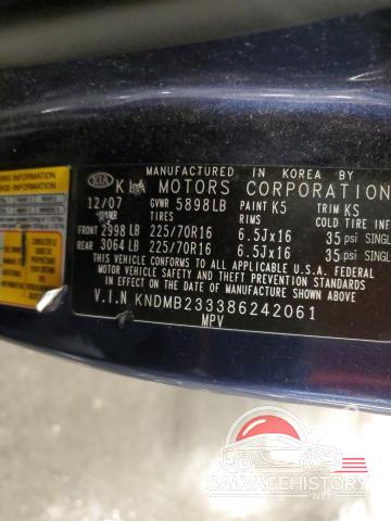 KNDMB233386242061 2008 KIA All Models photo no. 13