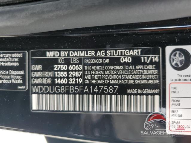 WDDUG8FB5FA147587 2015 MERCEDES-BENZ S-CLASS photo no. 12