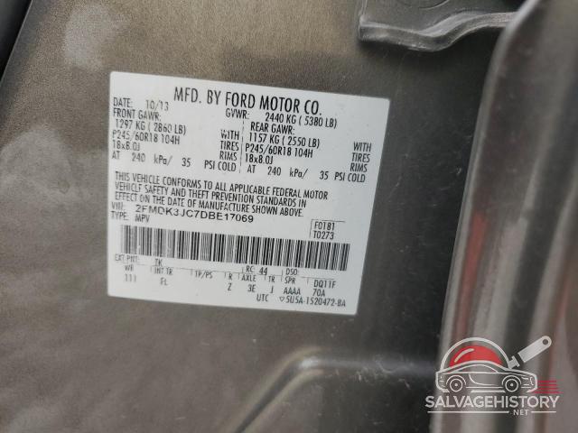 2FMDK3JC7DBE17069 2013 FORD EDGE photo no. 13