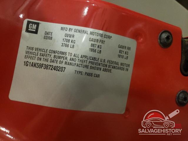1G1AK58F387240207 2008 CHEVROLET ALL Models photo no. 12