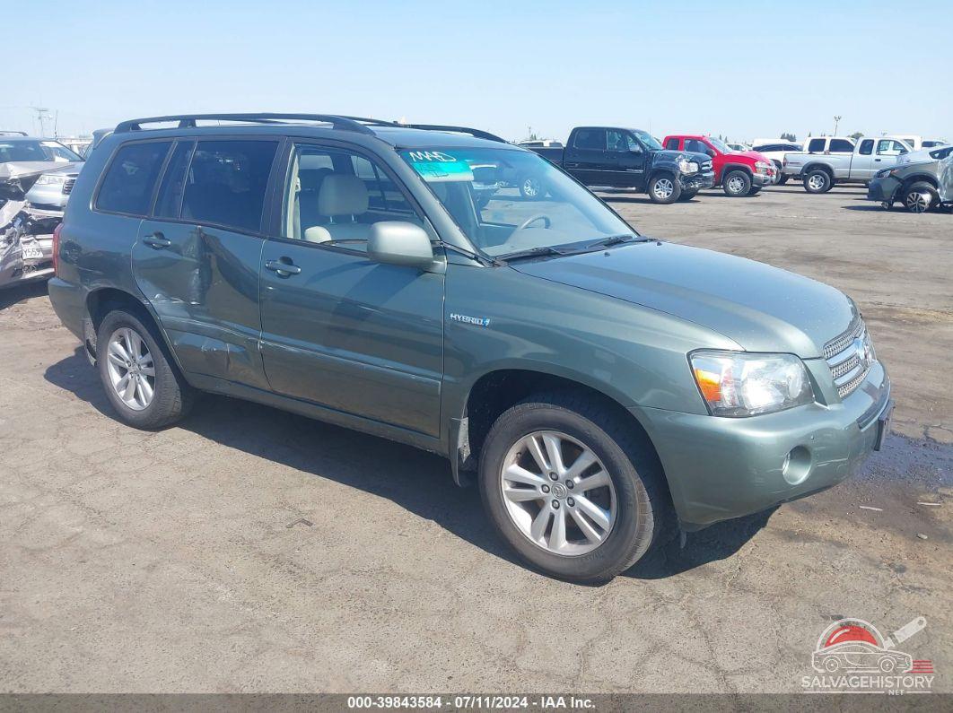 JTEDW21A870018187 2007 TOYOTA HIGHLANDER HYBRID photo no. 4