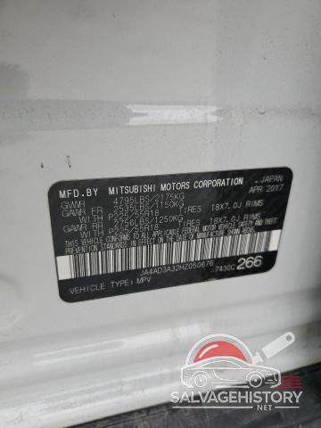 JA4AD3A32HZ050676 2017 MITSUBISHI OUTLANDER photo no. 13