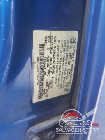 3N1BC13E47L431440 2007 NISSAN VERSA photo no. 12