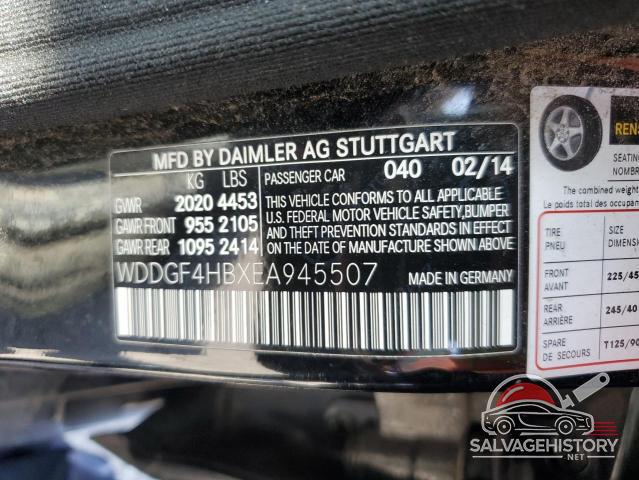 WDDGF4HBXEA945507 2014 MERCEDES-BENZ C-CLASS photo no. 12