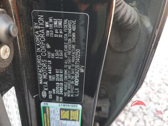 KNDPB3A22B7140250 2011 KIA SPORTAGE photo no. 12