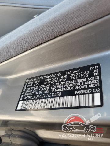WDBCA25D5LA511458 1990 MERCEDES-BENZ 300-CLASS photo no. 12