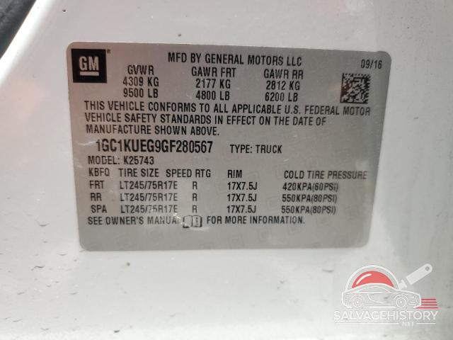 1GC1KUEG9GF280567 2016 CHEVROLET ALL Models photo no. 12