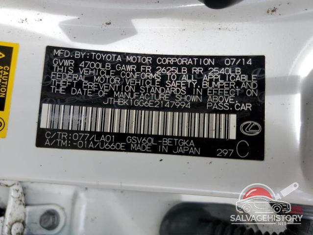 JTHBK1GG6E2147994 2014 LEXUS ES350 photo no. 13