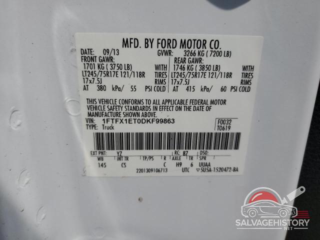 1FTFX1ET0DKF99863 2013 FORD F-150 photo no. 12
