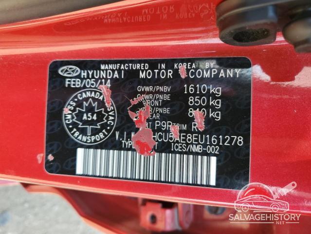 KMHCU5AE8EU161278 2014 HYUNDAI ACCENT photo no. 12