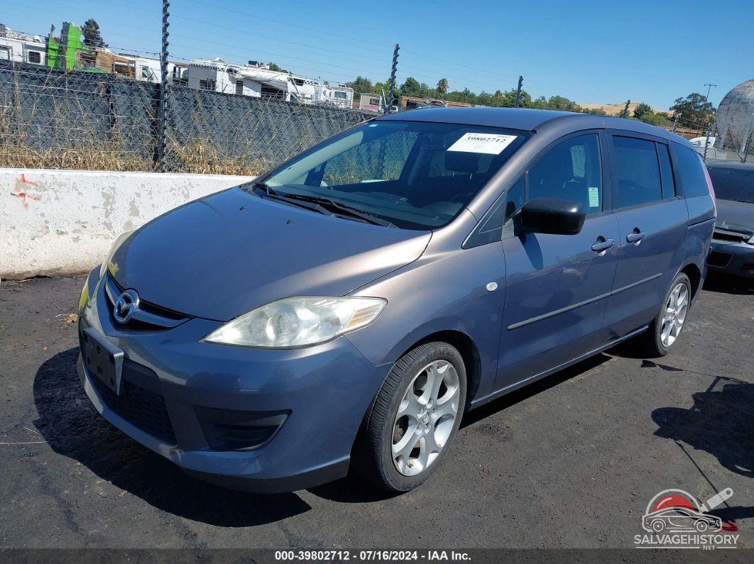 JM1CR29L080305957 2008 MAZDA MAZDA5 photo no. 2
