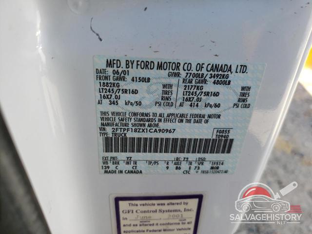 2FTPF18ZX1CA90967 2001 FORD All Models photo no. 12