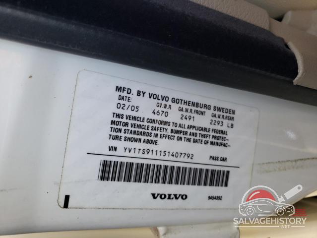 YV1TS911151407792 2005 VOLVO S80 photo no. 12