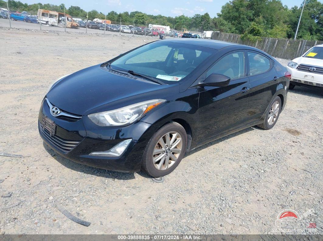 5NPDH4AE6EH543987 2014 HYUNDAI ELANTRA photo no. 2