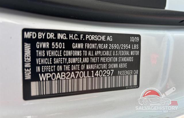 WP0AB2A70LL140297 2020 PORSCHE PANAMERA photo no. 10