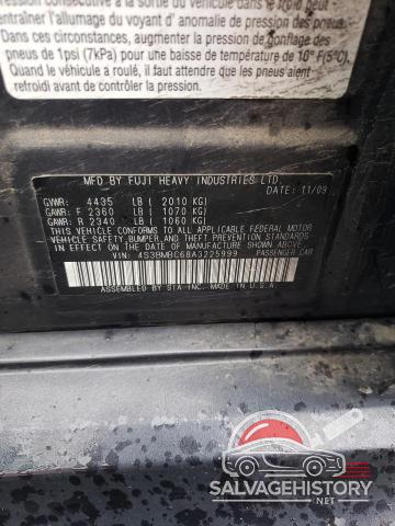 4S3BMBC68A3225999 2010 SUBARU LEGACY photo no. 12