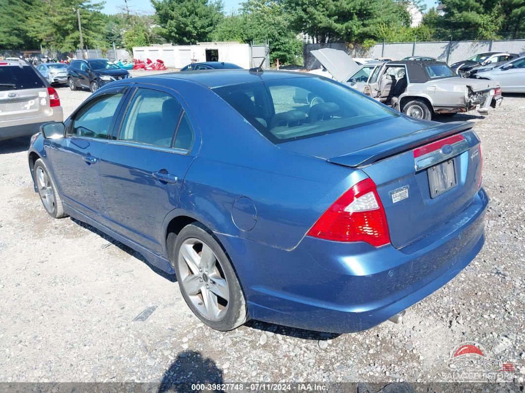 3FAHP0KC0AR253512 2010 FORD FUSION photo no. 3