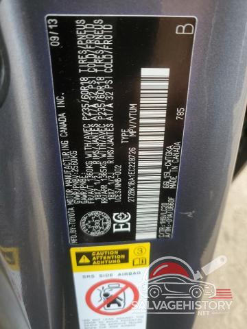 2T2BK1BA1EC228726 2014 LEXUS RX350 photo no. 13