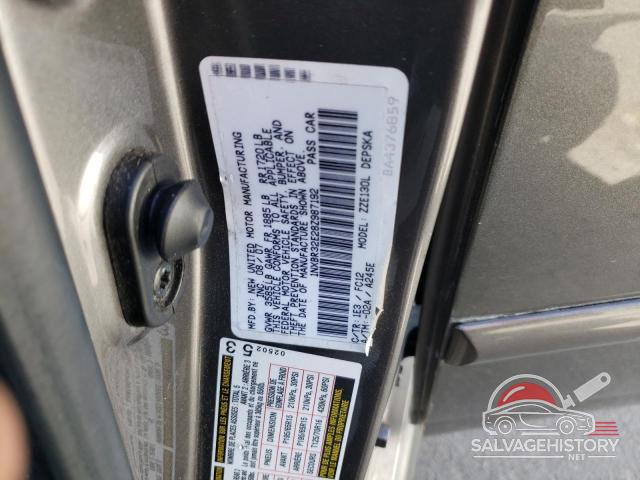 1NXBR32E28Z987192 2008 TOYOTA COROLLA photo no. 12