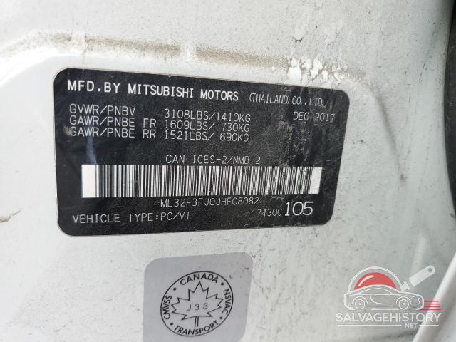 ML32F3FJ0JHF08082 2018 MITSUBISHI MIRAGE photo no. 12