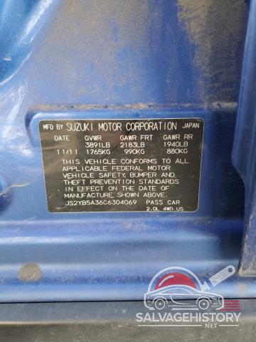 JS2YB5A36C6304069 2012 SUZUKI SX4 photo no. 12
