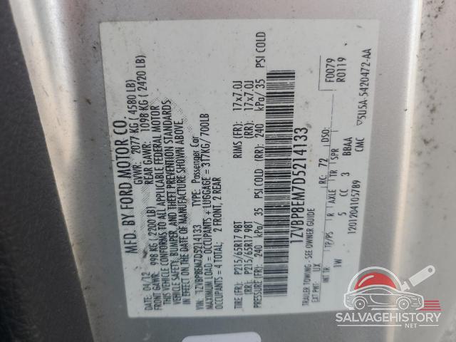 1ZVBP8EM7D5214133 2013 FORD ALL Models photo no. 12