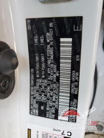 JTEBU5JR2J5547567 2018 TOYOTA 4RUNNER photo no. 12