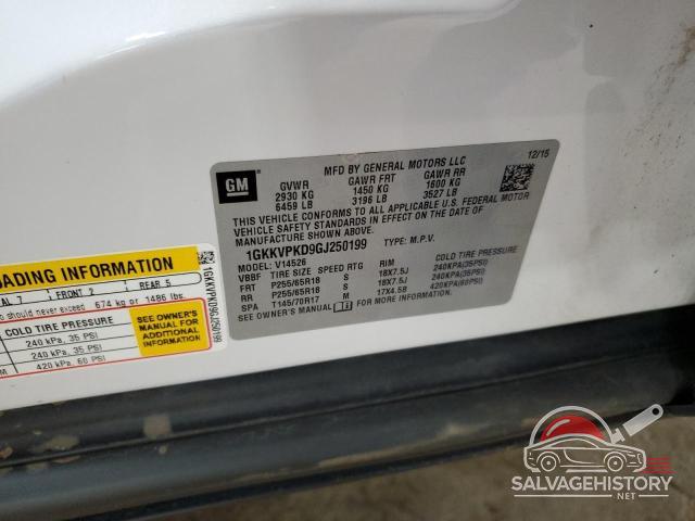 1GKKVPKD9GJ250199 2016 GMC ACADIA photo no. 13